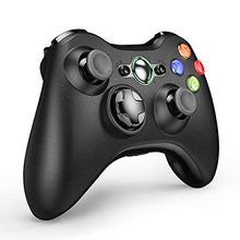Load image into Gallery viewer, Wireless Controller for Xbox 360, VOYEE Enhanced Controller with Upgraded Joystick for Microsoft Xbox 360/ Slim/PC Windows 10 8 7 (Black)