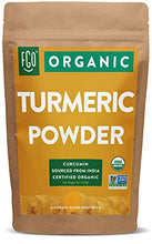 Load image into Gallery viewer, Organic Turmeric Root Powder w/ Curcumin | Lab Tested for Purity | 100% Raw from India | 16oz/453g (1lb) Resealable Kraft Bag | by FGO