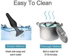 Load image into Gallery viewer, Heart anales Beads Pl'ugs Training Set Stainless Steel Gemstones Butt Pl'ugs for Men Set Beginners Amal Pl'ug Beads Begi'nners Toys for Women