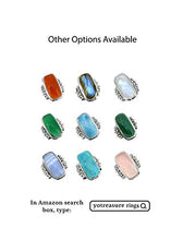 Load image into Gallery viewer, YoTreasure Rainbow Moonstone Solid 925 Sterling Silver Ring