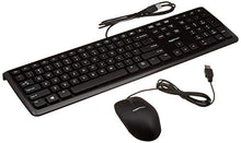 Load image into Gallery viewer, Amazon Basics USB Wired Computer Keyboard and Wired Mouse Bundle Pack