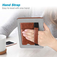 Load image into Gallery viewer, Fintie Stand Case for Kindle Paperwhite (Fits All-New 10th Generation 2018 / All Paperwhite Generations) - Premium PU Leather Protective Sleeve Cover with Card Slot and Hand Strap, Vintage Brown