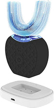 Load image into Gallery viewer, V-White Electric Toothbrush Adults - Ultrasonic U-Shaped Toothbrushes for Teeth Whitening - 360° Mouth Cleansing, Hands free Gums Protection - Wireless Charging & LED Light - Waterproof IPX7 Certified