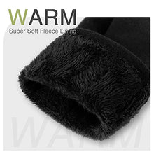Load image into Gallery viewer, Womens Winter Warm Gloves, Touchscreen Texting Fleece Lined Windproof Driving Gloves Hand Warmer By Alepo (Black&Burgundy-L)