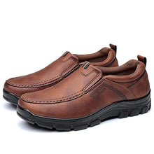 Load image into Gallery viewer, COSIDRAM Mens Loafers Slip on Shoes Casual Comfort Soft Moccasin Daily Flats Driving Walking Shoes Light Brown 10.5