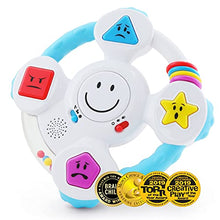 Load image into Gallery viewer, BEST LEARNING My Spin & Learn Steering Wheel - Interactive Educational Toys for 6 to 36 Months Old Infants, Babies, Toddlers - Learn Colors, Shapes, Feelings & Music Game - Ideal Baby Toy Gifts