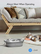 Load image into Gallery viewer, PETLIBRO Cat Water Fountain Stainless Steel, Hygienic Material, Super Quiet Easy Clean, Adjustable Water Flow, Healthy Pet Water Fountain, Dishwasher Safe 67oz/2L Dog Water Dispenser for Cats & Dogs