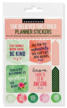 Load image into Gallery viewer, Essential Weekly Planner Stickers - She Believed She Could (Set of 160 Stickers)