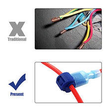 Load image into Gallery viewer, (60 Pcs/ 30 Pairs) MCIGICM T-Tap Wire Connectors, T Tap Electrical Connectors Quick Wire Splice Taps and Insulated Male Quick Disconnect Terminal