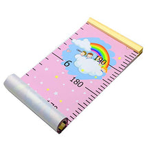 Load image into Gallery viewer, Sylfairy Growth Chart, Kids Wall Ruler Removable Height Measure Chart for Boys Girls Growth Ruler Unicorn Wall Room Decoration 79" x 7.9"(Pink Unicorn)