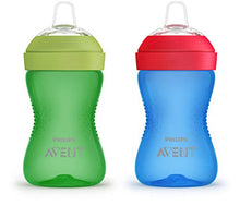 Load image into Gallery viewer, Philips AVENT My Grippy Spout Cup, 10oz, 2pk, Blue/Green, SCF801/21, Multi