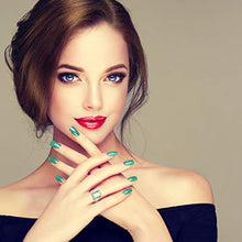 Load image into Gallery viewer, 9.15 Ctw Octagon Green Amethyst 925 Sterling Silver Halo Ring For Women By Orchid Jewelry