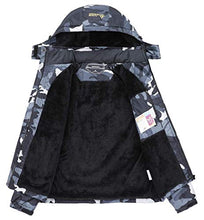 Load image into Gallery viewer, MOERDENG Men's Waterproof Ski Jacket Warm Winter Snow Coat Mountain Windbreaker Hooded Raincoat