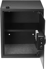 Load image into Gallery viewer, Amazon Basics Steel Home Security Safe with Programmable Keypad - Secure Documents, Jewelry, Valuables - 1.52 Cubic Feet, 13.8 x 13 x 16.5 Inches, Black