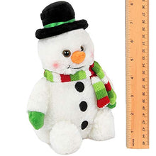 Load image into Gallery viewer, Bearington Snowball Plush Stuffed Animal Snowman, 7 inches