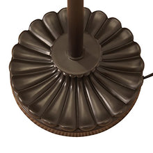 Load image into Gallery viewer, Floor Lamp for Living Room Decor by Light Accents - Tall Floor Lamp Bed Room Decor - Traditional Iron Scrollwork Standing Lamp Pole Light with Alabaster Glass Bowl Shade – 70" Tall- (Bronze)