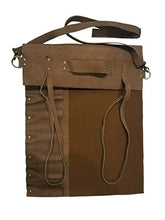 Load image into Gallery viewer, luvsecretlingerie Lightweight Premium Leather Chef Knife Bag/Chef Knife Roll 10 Pockets Tan Leather