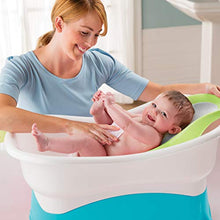 Load image into Gallery viewer, Summer Comfort Height Bath Tub – Elevated and Spacious Baby Bathtub with Newborn Bath Support – Extended Use Features Include Stand-Alone Kneeler and Stepstool