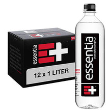 Load image into Gallery viewer, Essentia Bottled Water, 1 Liter, Pack of 12 Bottles; 99.9% Pure, Infused with Electrolytes for a Smooth Taste, pH 9.5 or Higher; Ionized Alkaline Water