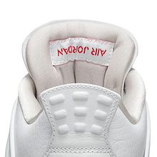 Load image into Gallery viewer, Nike Men's Air Jordan 4 Retro White Oreo, White/Tech Grey/Black/Fire Red, 7.5