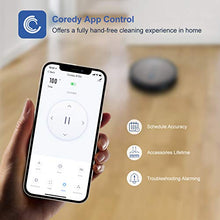 Load image into Gallery viewer, Coredy R750 Robot Vacuum Cleaner, Compatible with Alexa, Mopping System, Boost Intellect, Virtual Boundary Supported, 2200Pa Suction, Super-Thin, Upgraded Robotic Vacuums, Cleans Hard Floor to Carpet
