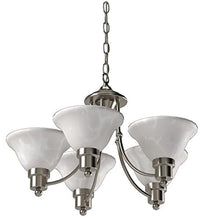 Load image into Gallery viewer, Hardware House 544452 54-4452 Bristol 5 Light Chandelier, 24"x15", Satin Nickel