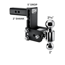 Load image into Gallery viewer, B&W Trailer Hitches Tow & Stow - Fits 2" Receiver, Dual Ball (2" x 2-5/16"), 5" Drop, 10,000 GTW - TS10037B