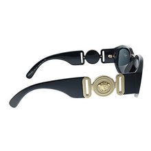 Load image into Gallery viewer, Versace VE 4361 GB1/87 Black Plastic Geometric Sunglasses Grey Lens