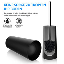 Load image into Gallery viewer, Premium Toilet Brush and Holder,Toilet Bowl Brush with 304 Stainless Steel Long Handle, Hidden Toilet Brush with Durable Scrubbing Bristles for Bathroom Deep Cleaning