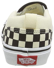 Load image into Gallery viewer, Vans' Boys' Asher Checkered Slip On Sneaker Blk/NAT 6 Medium US
