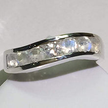 Load image into Gallery viewer, Natural Rainbow Moonstone 925 Sterling Silver Ring Size 5.75, 6, 6.75, 7, 7.75, 8, 8.75, 9, 9.75, 10