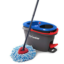 Load image into Gallery viewer, O-Cedar EasyWring RinseClean Microfiber Spin Mop & Bucket Floor Cleaning System, Grey