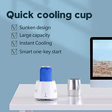 Load image into Gallery viewer, Smart Device Fast Refrigeration Cup, Mini Desktop Fast Cooling Mug Portable Electronic Cooler Cup Ice Maker For Freezing Drinks Water Exquisite Gift (White)
