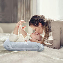 Load image into Gallery viewer, OMORC Newborn Lounger with Removable Slipcover, 100% Pure Cotton Baby Lounger Pillow, Super Soft Snug Baby Nest Bassinet, Portable Dinosaur Infant Floor Seat for Baby 3-8 M