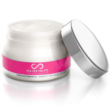 Load image into Gallery viewer, Hairfinity Hair Strengthening Amino Treatment Masque - Hydrating Hair Mask and Deep Conditioner Cream for Dry Damaged Hair with Hydrolyzed Collagen, Keratin, Vegetable Protein for Growth, 8 oz