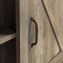 Load image into Gallery viewer, Walker Edison Furniture Company Farmhouse Barn Wood Universal Stand for TV's up to 64" Flat Screen Living Room Storage Cabinet Doors and Shelves Entertainment Center, 58 Inch, Grey Wash