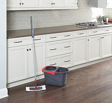 Load image into Gallery viewer, Rubbermaid Microfiber Flat Spin Mopping Floor Care System with Wringer Bucket (2104526), Red