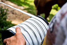 Load image into Gallery viewer, SGT KNOTS High Visibility Electric Fence Poly Tape - Long Lasting 5 Stainless Steel Conductors (1/2" x 656ft, 1 Spool - White)