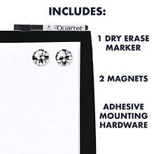 Load image into Gallery viewer, Quartet Combination Magnetic Whiteboard & Corkboard, 17" x 23", Combo White Board & Cork Board, Curved Frame, Perfect for Office & Home Decor, Home School Message Board, Black (41723-BK)