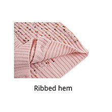 Load image into Gallery viewer, Girls Knit Sweaters Button Down Colorful Spots Ribbed V Neck Long Sleeve Cute Tops 5-14 Year Pink