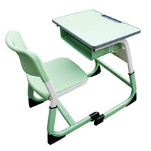 Load image into Gallery viewer, Boliaman Kids Desk and Chair Set, Adjustable Height Children Study Table and Chair, with Writing Desk Combined, Kids Home School