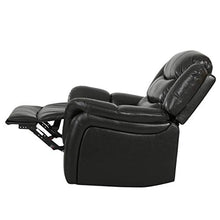 Load image into Gallery viewer, Christopher Knight Home Hawthorne Leather Glider Recliner Chair, Black Berry