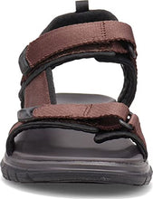 Load image into Gallery viewer, Dockers Mens Soren SupremeFlex Outdoor Sandal, Dark Brown/Black, 9 M