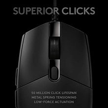 Load image into Gallery viewer, Logitech G PRO Hero Wired Gaming Mouse, 12000 DPI, RGB Lightning, Ultra Lightweight, 6 Programmable Buttons, On-Board Memory, Compatible with PC/Mac - Black