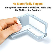 Load image into Gallery viewer, Clear Edge Bumpers (20-Pack) Corner Protectors for Baby Safety from Table Corners, Best High Resistant Furniture Corner Bumper, Child Proof Rubber Cabinet Cushion Cover, Plastic Covers