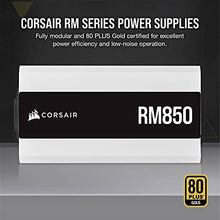 Load image into Gallery viewer, CORSAIR RM Series (2021), White, RM850, 850 Watt, 80 Plus Gold Certified, Fully Modular Power Supply