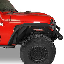 Load image into Gallery viewer, Hooke Road JL/JT Rugged Front Fender Flares for 2018-2023 Jeep Wrangler JL & Gladiator JT (2PCS Flat Steel Fenders)
