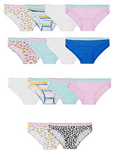 Load image into Gallery viewer, Fruit of the Loom Girls' Big Cotton Bikini Underwear, 14 Pack - Fashion Assorted, 8
