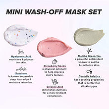 Load image into Gallery viewer, I DEW CARE Mini Scoops | Wash Off Face Mask Skin Care Trio | Korean Skin Care Starter Set | Self Care Gifts for Women | Facial Treatment, Vegan, Cruelty-free, Paraben-free