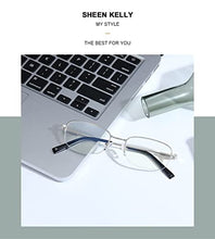 Load image into Gallery viewer, Reading Glasses Blue Light Blocking For Men Women Computer Readers Lightweight Spring Hinges Metal Frame Glasses